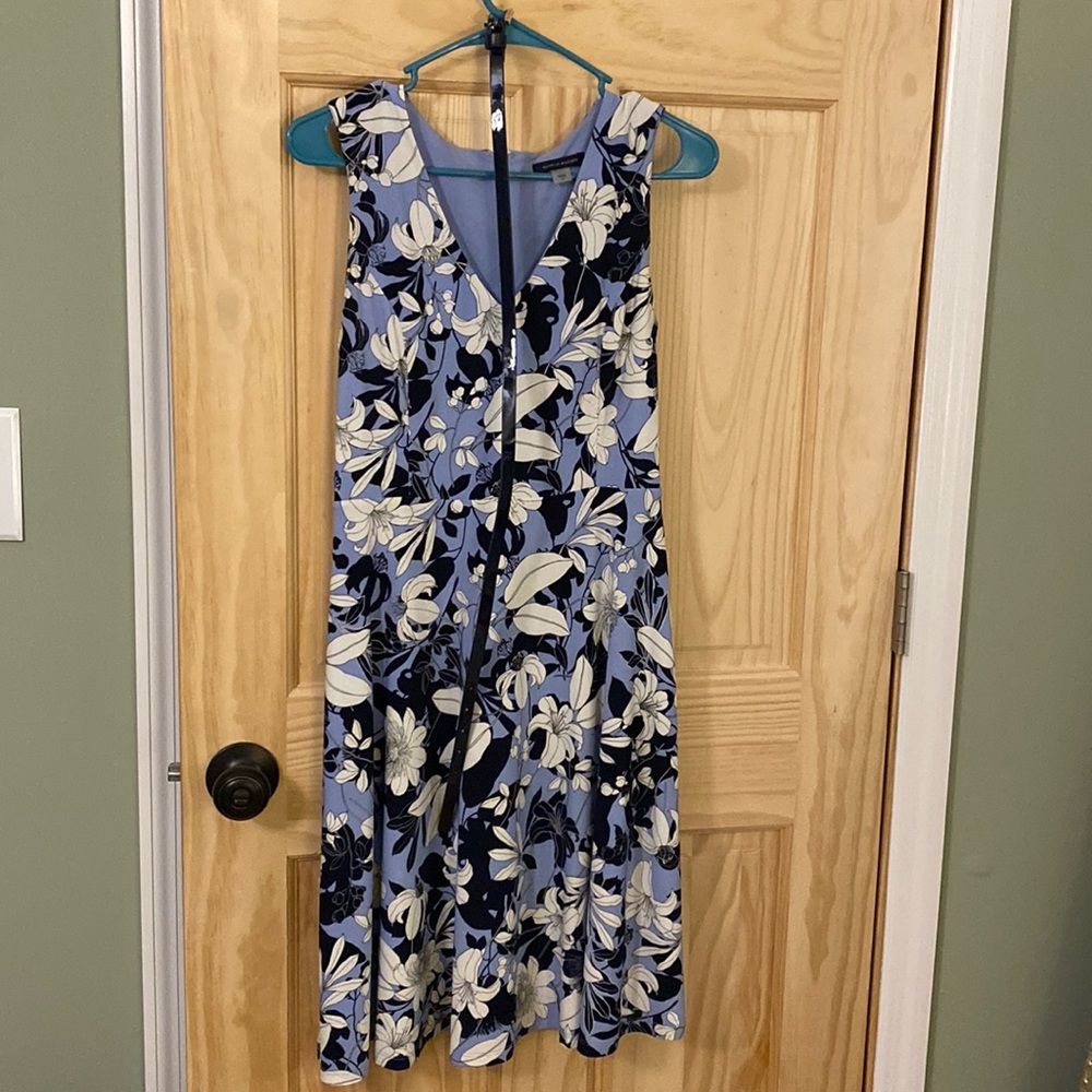Tommy Hilfiger blue dress below the knee hem